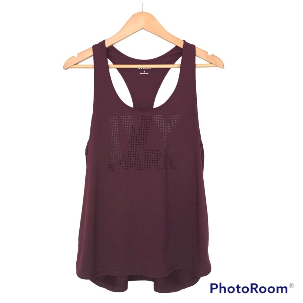 Ivy Park Plum Relaxed Fit Racer Back Tank Top